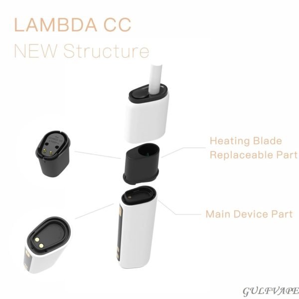 Lambda Cc White New Version Heat Not Burn Device For Tobacco Sticks Vape Dubai Ae