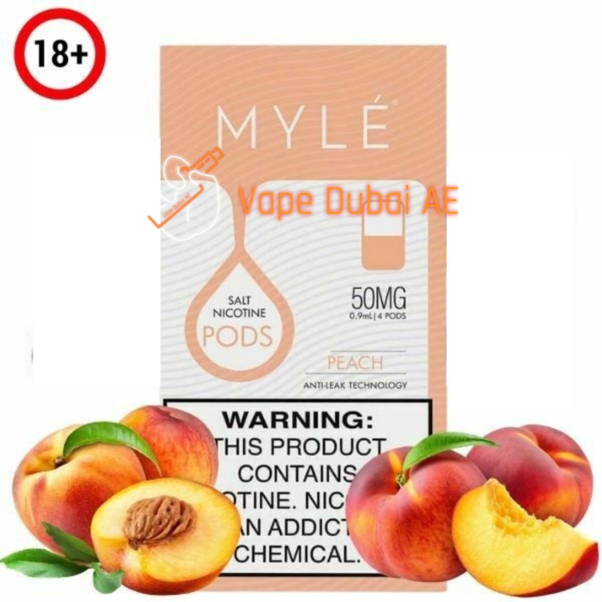 MYLÉ V4 Peach Flavor Pods in UAE