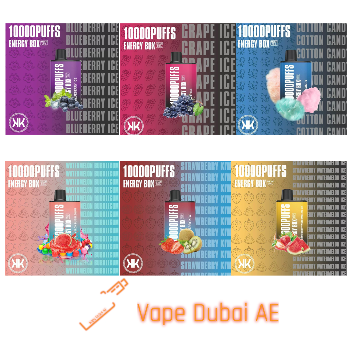 KK Energy Box 10000 Vape Disposable Puffs in UAE