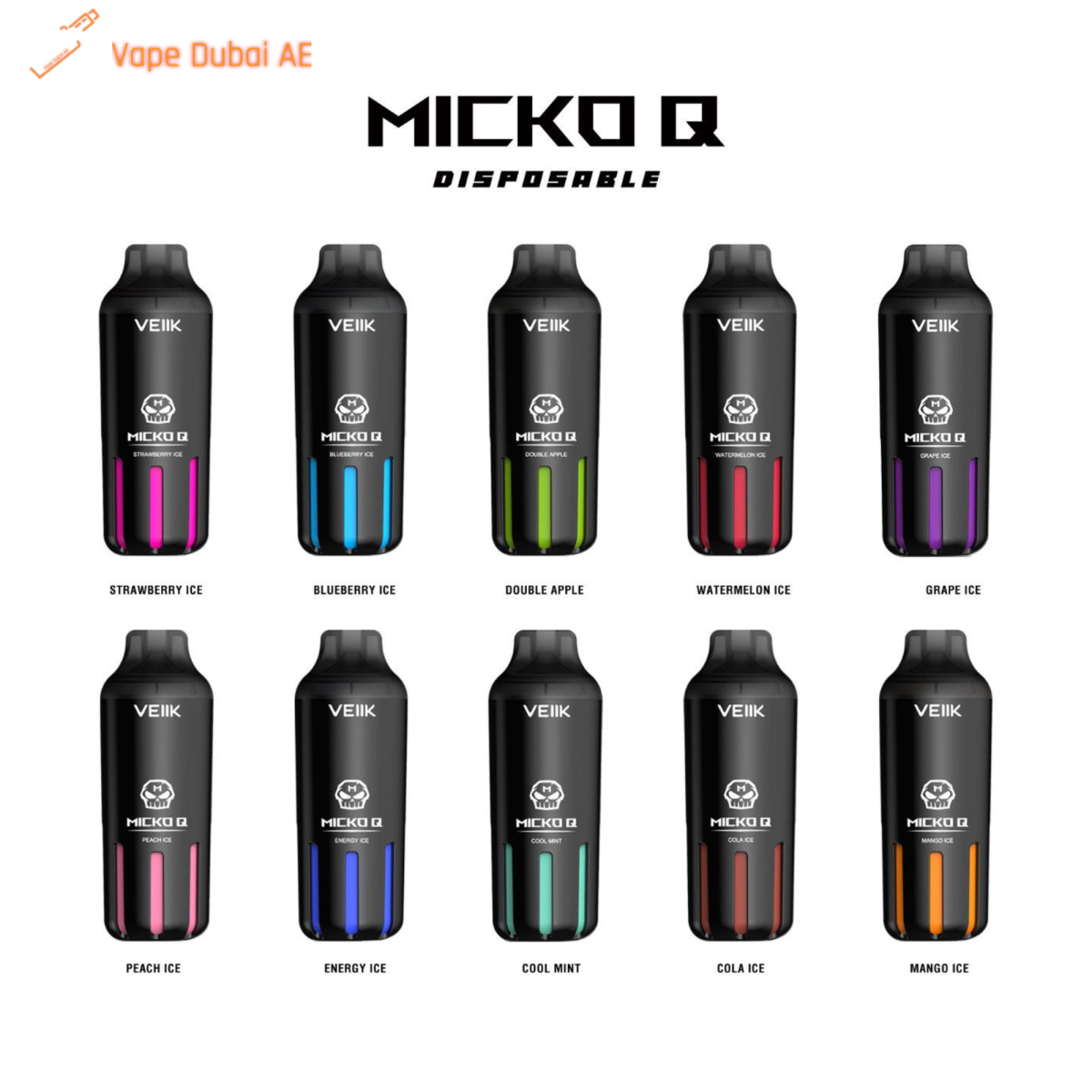 VEIIK Micko Q 5500 Puffs Disposable Vape in Dubai UAE