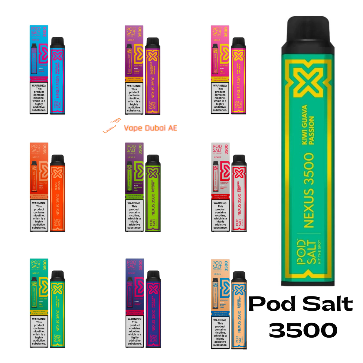 Pod Salt Nexus 3500 Puffs Disposable Vape Device